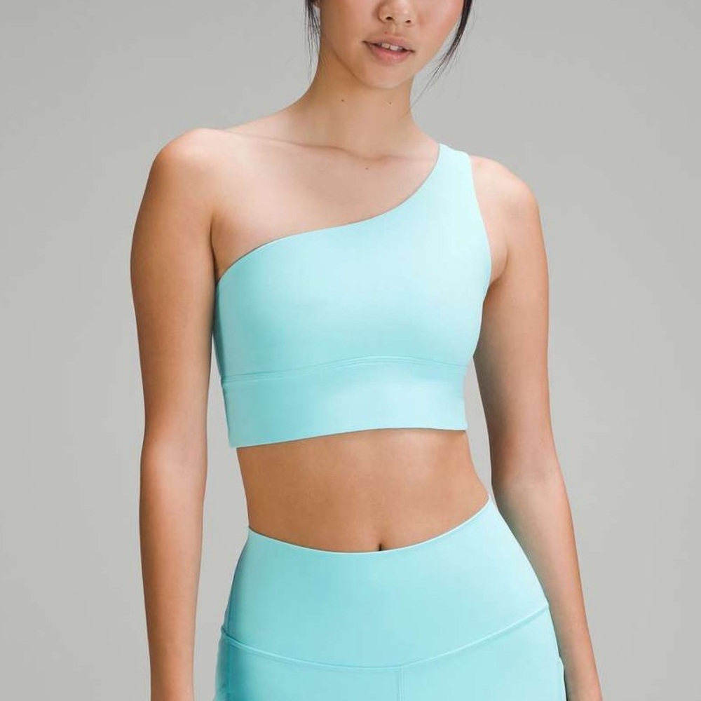 Lululemon Cyan Blue Align Asymmetrical Top Size 4